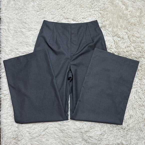 Vici Wide Leg Gray Dress Pants Size Medium - Picture 1 of 10